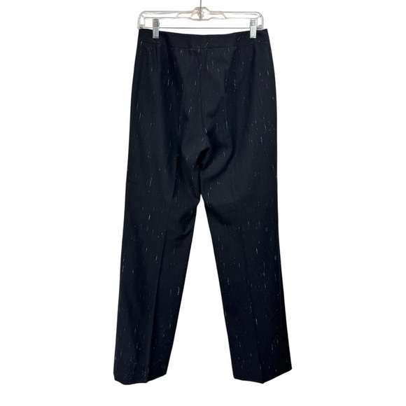 Lafayette 148 Size 4 Wool Silk Pant Suit Black White Career Jacket 2 Piece - Picture 3 of 12